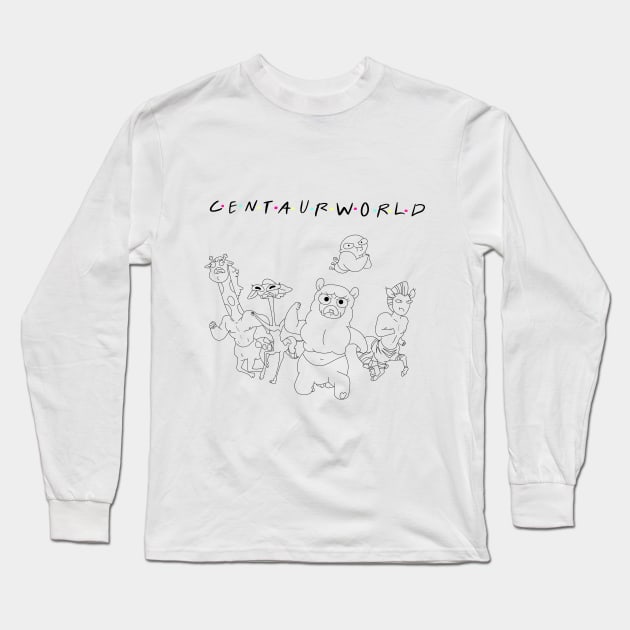 Centaurworld Color-In Long Sleeve T-Shirt by ZkyySky